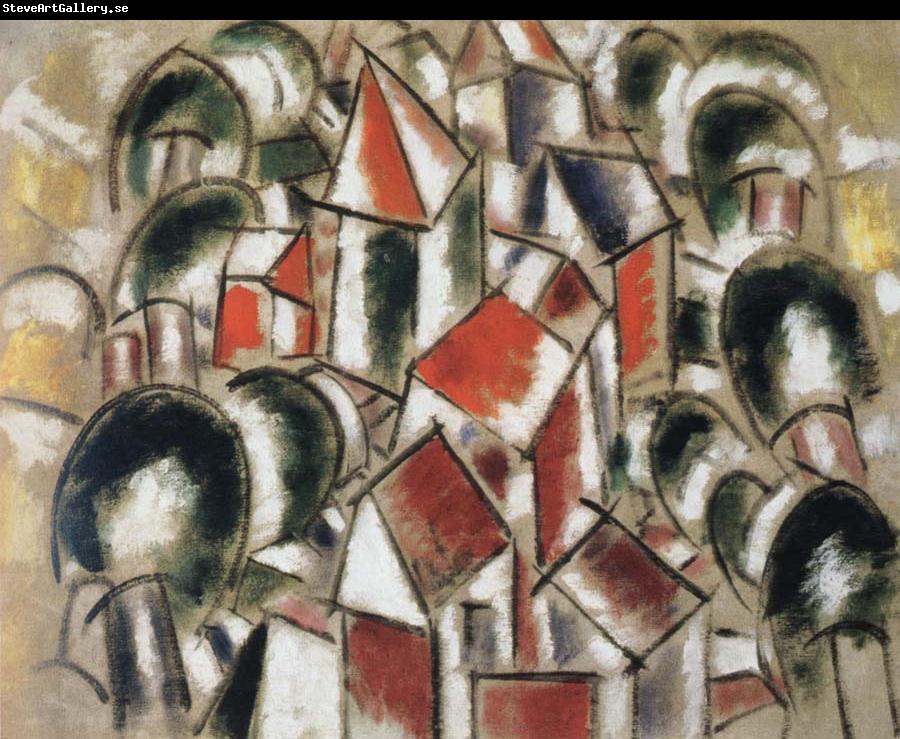 Fernand Leger village in the forest